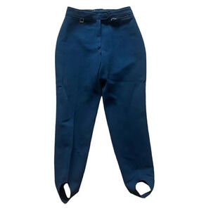 Fera Skiwear Vintage Ski Pants Leggings Stir-Up Retro Navy Blue Size 12 Women's